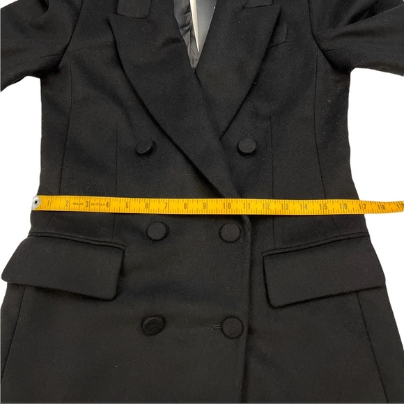 NWT Zara Woman Black Double Breasted Blazer Jacket Wool Blend Size XS - Picture 12 of 15